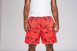Shorts de basket-ball personnalisés pour hommes, double couche, en maille, avec logo du fabricant, impression par sublimation sur polyester de haute qualité, entrejambe de 5 pouces - Product Image 5