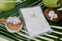 Biologische Rauwe Witte Nata De Coco Jelly Candy 3mm/15mm Fruitige Smaak Kokoswater Pudding DK BIO Vietnam OEM Private Label Bulk