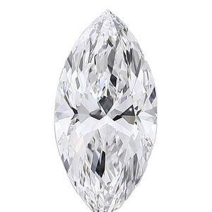 Diamant blanc de taille marquise élégante, avec une symétrie brillante en forme de goutte d'eau et une clarté glacée exceptionnelle, pour bijoux sur mesure - Product Image 1