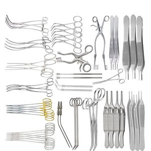 Ensemble d'instruments chirurgicaux manuels en acier inoxydable pour interventions abdominales et vasculaires, haute qualité, certifié CE, usage hospitalier général, à vendre - Product Image 4