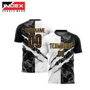 Maillot de football unisexe personnalisé à séchage rapide, col en V, haute qualité, respirant, confortable, multicolore, 100% personnalisable - Product Image 1