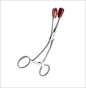 Pince à langue Young de haute qualité 6,5 pouces, instrument dentaire buccal avec mâchoires en caoutchouc, en acier inoxydable - Product Image 5