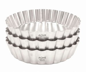 Juego de 3 moldes redondos para pasteles de acero inoxidable Acme Premium, fáciles de usar para hornear pasteles y repostería. - Product Image 1