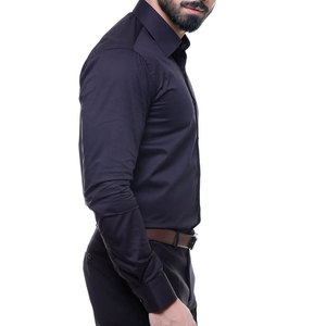Chemises habillées pour hommes en pur coton de haute qualité, nouveau design avec col montant, grandes tailles, prix d'usine pour la saison printanière - Product Image 1