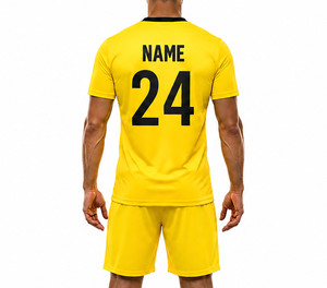 Camiseta de fútbol de secado rápido unisex personalizada, conjunto de uniforme de ropa deportiva sublimada con logotipo de nombre de equipo en blanco para adultos - Product Image 6