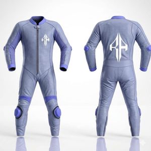 Combinaison de moto en cuir pour homme, design personnalisé de qualité supérieure, style dernier cri, en cuir véritable - Product Image 1