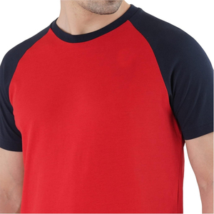 T-shirt formel surdimensionné pour homme en 100 % coton peigné avec logo de marque sur le devant, motif anti-boulochage - Product Image 3