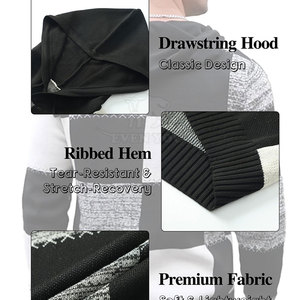 Sudadera con capucha de colores modernos, unisex, para uso casual y urbano. Sudadera con capucha de colores. - Product Image 6