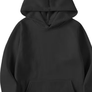 Sweat-shirt à capuche oversize délavé vintage noir en coton épais, coupe ample, style streetwear, pour hommes et femmes - Product Image 2