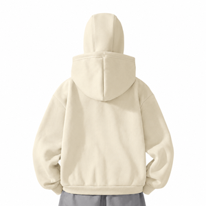Sudadera con capucha doble personalizada para mujer, con cremallera, de poliéster y algodón, informal, con máscara facial integrada y ajuste holgado - Product Image 2