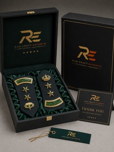 Epaulettes Ceremoniales de Alta Calidad, Hechos a Mano, de Lona, para Coser, en Oferta, Sunjotra Industries - Product Image 3
