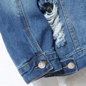 เสื้อแจ็คเก็ตยีนส์ถักคุณภาพสูง ทนทาน เรียบง่าย สวมใส่สบายในฤดูหนาว ระบายอากาศได้ดี แห้งเร็ว สำหรับทุกเพศทุกวัย ผลิตจากผ้าฝ้าย 100% ทรงปกติ PLAYER - Product Image 6