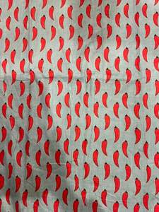 Prix d'usine Tissu en coton léger Nouvelle Arrivée Motifs Chilly Personnalisés Non-tissé Biologique Cardé pour Vêtements Sacs Garçons - Product Image 3