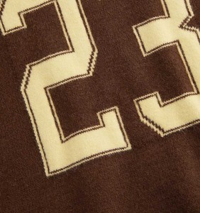 Pull en maille style universitaire col rond couleur unie en fil doux pour femme, tricot d'automne respirant 2026 - Product Image 5