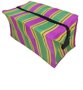 Sacs à provisions à rayures tissés en nylon et PP recyclés fabriqués en Inde sacs de marché tissés en plastique écologique fabricant de gros - Product Image 5