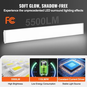 Lampada LED Avvolgente da 4FT 50W 5500LM Luce Diurna 6500K, Plafoniera a Incasso, Confezione da 4 per Cucina, Negozio e Casa - Product Image 4