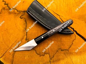 Cuchillo Kiridashi de Hoja Fija Full Tang, Acero Inoxidable, Mango de Madera, Cuchillo Utilitario EDC para Cuello, Venta al por Mayor OEM ODM, Múltiples Colores OEM - Product Image 6