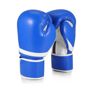 Guantes de Boxeo Blancos de PU con Cierre de Cordones para Adultos, Entrenamiento y Competencia, Unisex - Product Image 2