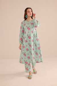 Collection d'été de luxe pour femmes, vêtements indiens et pakistanais, ensemble de 2 pièces en tissu lawn imprimé doux, couleurs personnalisées - Product Image 6