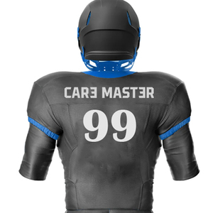 ชุดยูนิฟอร์มอเมริกันฟุตบอลชายแบบสั่งตัดไซส์ใหม่ล่าสุด แขนสั้น โพลีเอสเตอร์ 100% ระบายอากาศได้ดี แห้งเร็ว คุณภาพสูง - Product Image 6