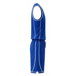 Conjunto de Camiseta de Baloncesto Eclipse para Hombre, Cuello en V, Sin Mangas, Corte Regular, Sublimada, Secado Rápido, Uniforme Deportivo Azul para Equipo, Todas las Temporadas - Product Image 4