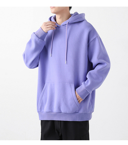 Sweat à capuche oversize tendance unisexe, coupe ample, avec strass, 100 % coton, hiver, personnalisable, haute qualité - Product Image 3