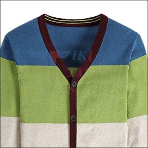 Cardigans tricotés unisexes décontractés d'hiver anti-plis brodés Tiki Taka Sports, collection Sororités, imprimé patchwork lumineux - Product Image 2