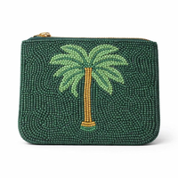 Dompet Wanita Model Clutch Laris Manis, Dompet Koin Gaya Holly Dolly, Tas Bordir Manik-Manik Buatan Tangan, Desain Terbaru Warna-Warni untuk Wanita Muda