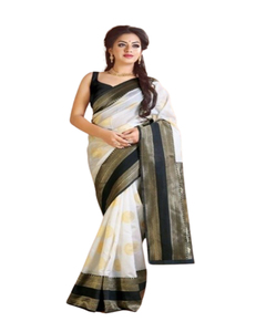 Saree en soie Manipuri du plus bel uniforme de qualité supérieure avec des pièces de chemisier non cousues - Product Image 1