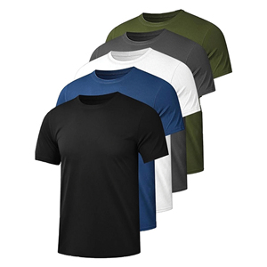 T-shirt en tricot à manches courtes pour homme, bio — Couleurs personnalisables, écologique, séchage rapide, 100 % doux et confortable - Product Image 5