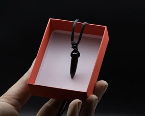 Pendentif en obsidienne noire, collier de guérison en cristal naturel, bijoux énergétiques de protection, vente en gros, cadeau - Product Image 1