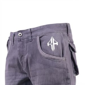 Pantalones Cortos de Mezclilla para Hombre, de Alta Calidad, con Estampado de Serigrafía, Estilo Jeans, de Pierna Ancha, Material Spandex/Poliéster - Product Image 5