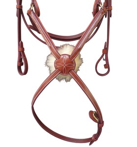 Brida de Cuero Premium con Forma de 8 y Acolchado de Piel de Oveja - Brida Mexicana para Salto y Brida de Alta Calidad - Product Image 2