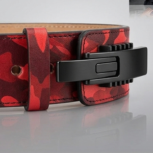 Cinturón de Soporte Lumbar Ajustable con Palanca, Camuflaje Rojo, para Entrenamiento, Levantamiento de Pesas, Soporte Lumbar, Cinturones Ajustables Unisex - Product Image 6