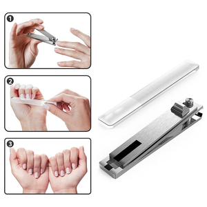 Professional Stainless Steel Nail Clipper Men Women Curved Straight Pointed Tip Wide Jaw Opening Durable Toenail Fingernail Tool - Product Image 4