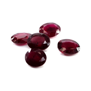 Rubis naturels de Bangkok, ovales calibrés 8x10mm, pierres précieuses facettées naturelles, prêtes à l'emploi pour la création de bijoux - Product Image 3