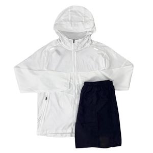 Ensemble court coupe-vent en nylon respirant pour homme, qualité supérieure, personnalisé, couleur unie, survêtement d'été 2026 - Product Image 2