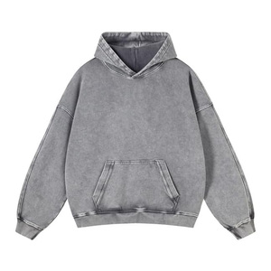 Acid Wash Hoodie <b>Oversized</b> <b>Vintage</b> Hoodies Heavyweight Distress Washed <b>Sweatshirt</b> for Couple Unisex Fall Outfits 2026 - Product Image 4