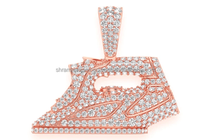 Unique SHRAMAN DIAMOND Unisex Fashion Jewelry Hip-hop Style Custom Iced Iron Money 10K <b>Solid</b> <b>Gold</b> Lab Grown Diamond <b>Pendant</b> - Product Image 4