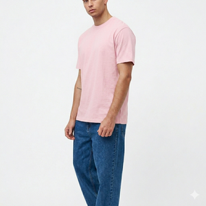 T-shirt en coton léger et respirant pour homme, tissu doux, coupe classique, vêtement décontracté d'été, vente en gros, provenance du Bangladesh - Product Image 1