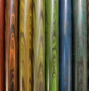 Tige en caoutchouc dur poli NIKKO EBONITE CC12 de 12 mm en différentes couleurs pour pipes à tabac ou baguettes sonores - Product Image 3
