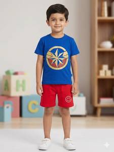 Conjuntos de pantalones cortos para niños Stockify de calidad de exportación, conjunto de camisa y pantalones cortos a la moda, ropa informal a juego para niños, ropa de verano elegante en oferta - Product Image 2