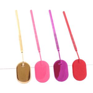 Modèle d'applicateur de beauté en acier inoxydable de nom de marque personnalisé de poignée de miroir d'extension de cils à pointe plate multifonctionnelle en gros - Product Image 3