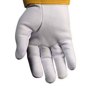 Gants de travail en cuir pleine fleur avec paume et pouce renforcés pour soudage TIG/MIG, équipement de sécurité pour les mains, gants de travail pour soudeurs - Product Image 4
