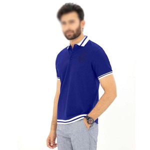 Camisas Polo de Golf Transpirables para Hombre, Tallas Grandes, Logotipo Personalizado, Bordado Deportivo, Color Azul - Product Image 2