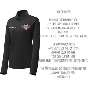 2025 veste à glissière quart de broderie personnalisée pour femmes LST357 avec logo personnalisé et textes PosiCharge Competitor - Product Image 4