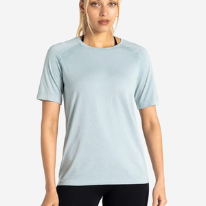 Meilleurs fabricants de vêtements, t-shirts sur mesure pour femmes, vêtements de sport, couleur unie, respirant, léger, t-shirt pour femmes - Product Image 1
