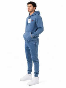 Men's Acid Wash Fleece Tracksuit <b>Hoodie</b> and Sweatpants Set Warm Comfortable Matching Outfit for Travel <b>Workout</b> and Casual Wear - Product Image 4