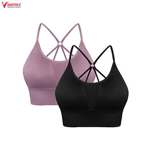 Best Design Women's Simple Sport <b>Bra</b> for Yoga & Running Plus Size High Support Front Logo Spandex/Nylon Fitness Clothing - Product Image 3
