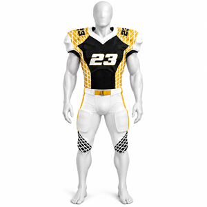 Ensemble d'uniformes de football américain dernière génération, vente en gros, vêtements de sport respirants pour équipes, uniformes de football américain OEM en gros - Product Image 1